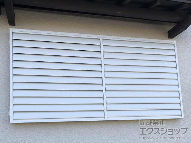 佐賀県小城市のLIXIL リクシル（トステム）の面格子・窓格子 目隠し可動ルーバー 引違い窓用 施工例