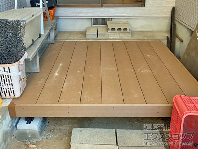 熊本県熊本市ののウッドデッキ マージウッドデッキ 施工例