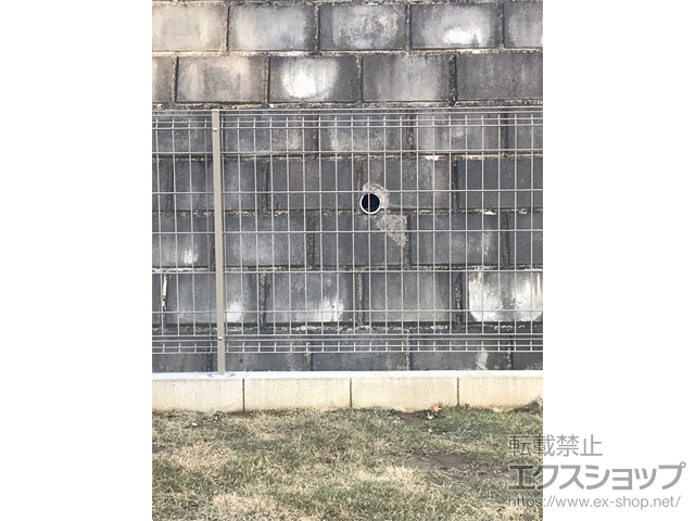 千葉県千葉市ののフェンス・柵 イーネットフェンス3F型 自由柱施工 施工例