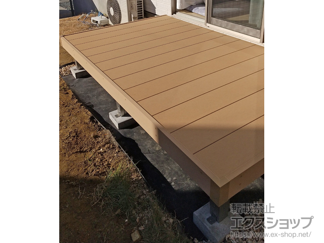 宮城県遠田郡美里町ののウッドデッキ リウッドデッキ 200 施工例