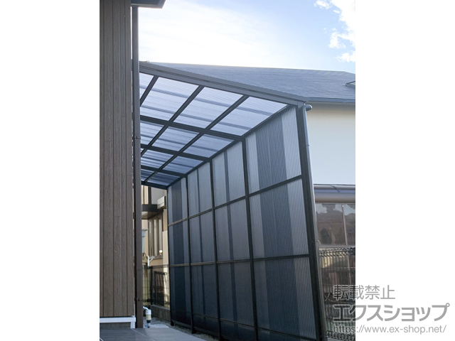 徳島県阿南市ののストックヤード ストックヤードII オープンタイプ 積雪〜20ｃｍ対応 施工例