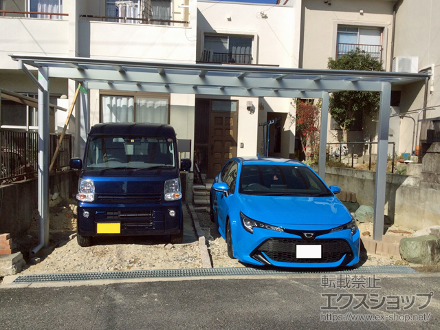 愛知県瀬戸市ののカーポート ソリッドポート ワイド 積雪〜20cm対応 施工例