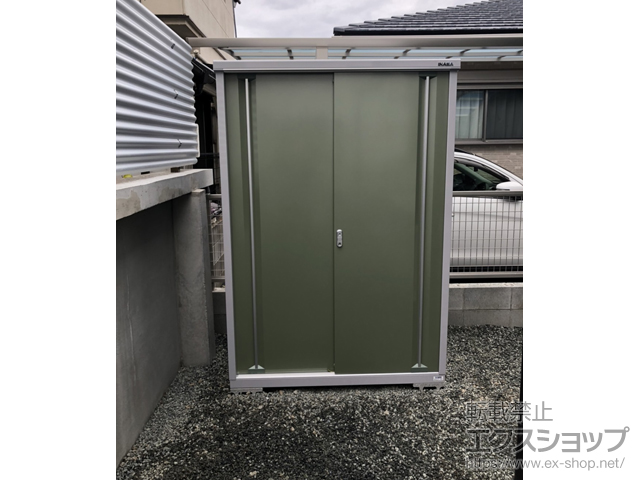 熊本県熊本市のの物置・屋外倉庫 シンプリー 一般型 1320×905×1903 MJX-139E-P 施工例