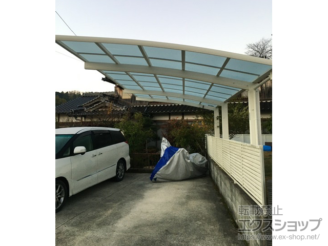 山口県周南市ののカーポート レイナポートグラン 延長　積雪〜20cm対応 施工例