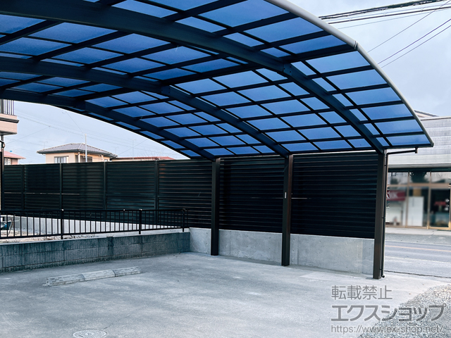 栃木県那須塩原市ののフェンス・柵 めかくし塀V型 簡易遮音 高尺タイプ 施工例