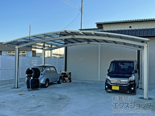 山梨県甲斐市ののカーポート レイナトリプルポートグラン　積雪〜20cm対応 施工例