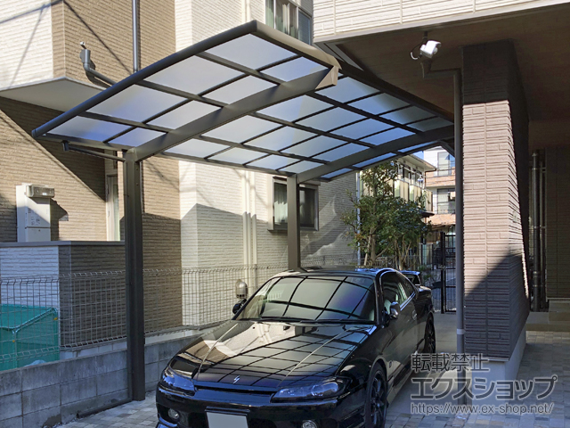 東京都江戸川区ののカーポート ネスカR (ラウンドスタイル) 積雪〜20cm対応 施工例