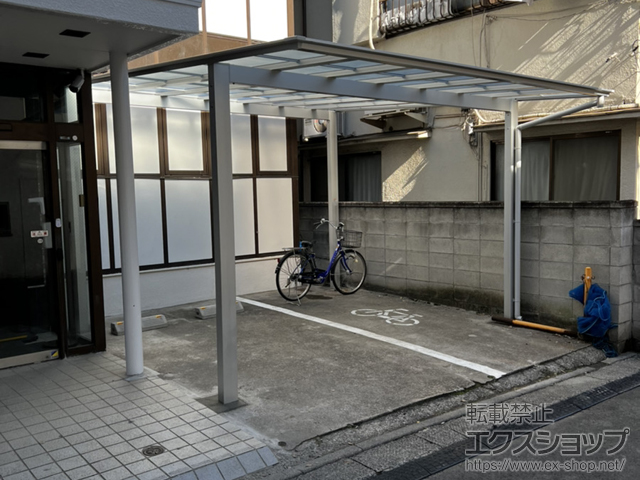 東京都荒川区ののカーポート ソリッドポート ワイド 積雪〜20cm対応 施工例