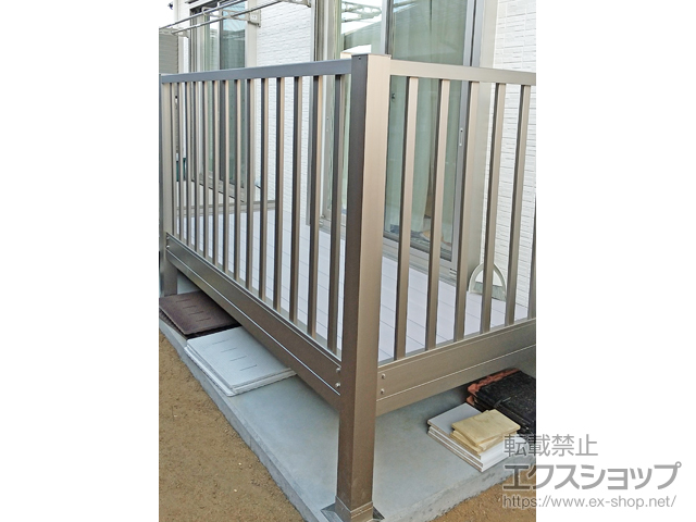山口県防府市ののバルコニー ビューステージFスタイル 単体 庭置き式 施工例