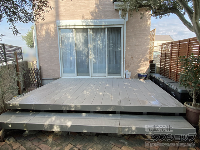 千葉県船橋市ののウッドデッキ リウッドデッキ 200 施工例