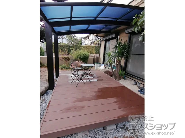 大阪府吹田市のYKKAPのウッドデッキ リウッドデッキ 200 施工例