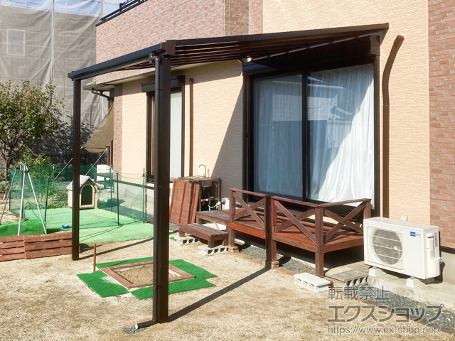 熊本県菊池郡大津町ののテラス屋根 ソラリア F型 テラスタイプ 単体 積雪〜20cm対応 施工例