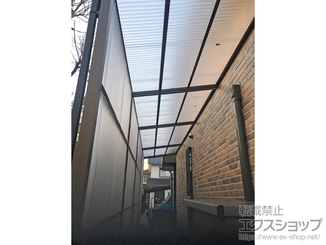 岡山県岡山市ののストックヤード、フェンス・柵 ストックヤードII オープンタイプ 積雪〜20ｃｍ対応 施工例