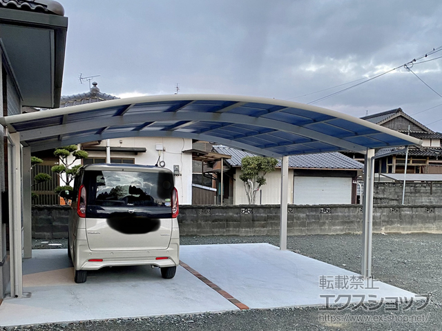 福岡県嘉麻市ののカーポート レイナツインポートグラン　積雪〜20cm対応 施工例