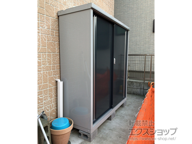 東京都荒川区のの物置・屋外倉庫 シンプリー 一般型 1520×515×1603 MJX-155D-CG 施工例