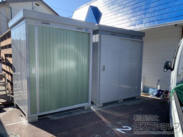 静岡県賀茂郡南伊豆町のの物置・屋外倉庫 断熱物置 ネクスタプラス 扉タイプ 一般型 1790×1370×2075 NXP-25ST-MG 施工例