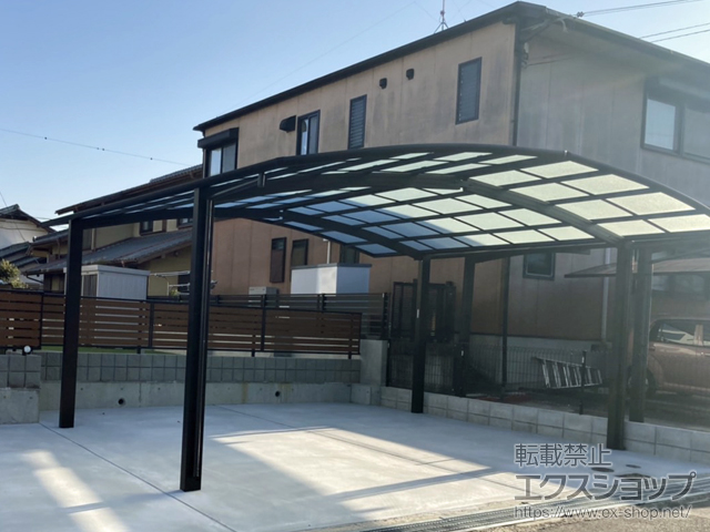 兵庫県神戸市ののカーポート レイナポートグラン M合掌　積雪〜20cm対応 施工例