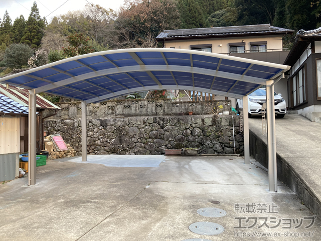 佐賀県嬉野市ののカーポート レイナツインポートグラン　積雪〜20cm対応 施工例