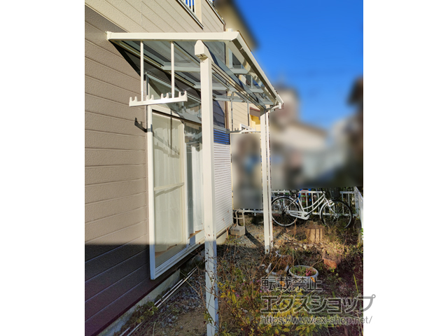 埼玉県北葛飾郡杉戸町ののテラス屋根 ソラリア F型 テラスタイプ 単体 積雪〜20cm対応 施工例