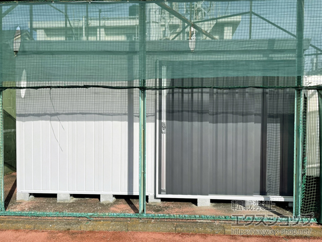 東京都狛江市のの物置・屋外倉庫 FORTA 一般型 4420×2210×2385 FS-4422H-CG 施工例