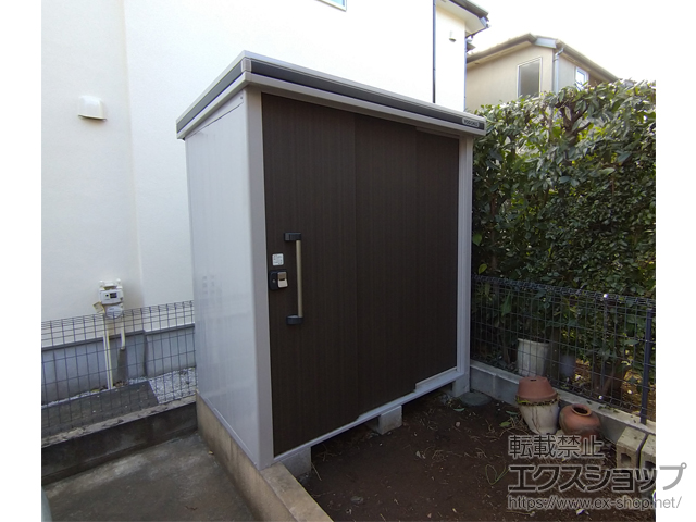 東京都東久留米市のの物置・屋外倉庫 エルモ 積雪型 1870×1170×2121 LMDS-1811-DW 施工例