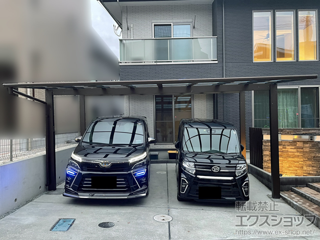 宮城県塩竈市ののカーポート エフルージュ ツイン FIRST 積雪〜20cm対応 施工例