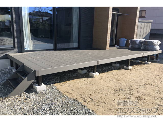 福島県郡山市ののウッドデッキ リウッドデッキ 200 施工例