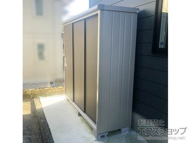 千葉県千葉市のの物置・屋外倉庫 エスモ 一般型 2100×650×1959 ESE-2106A-DW 施工例