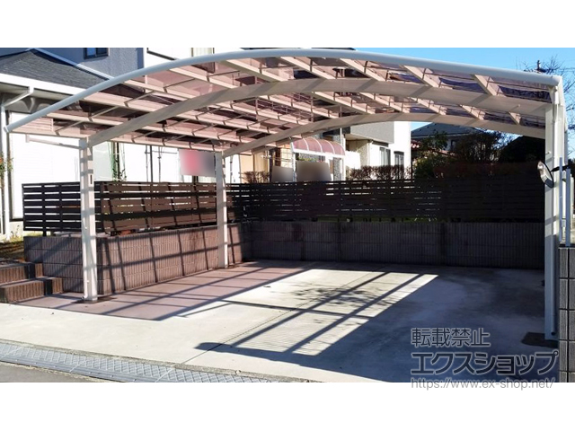 栃木県那須塩原市ののカーポート レイナツインポートグラン　積雪〜20cm対応 施工例