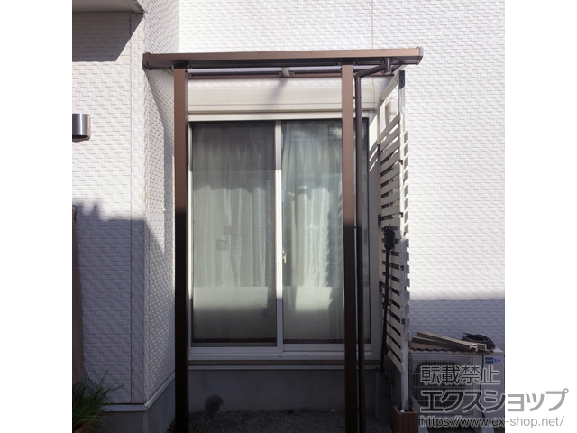 茨城県ののテラス屋根 ソラリア F型 テラスタイプ 単体 積雪〜20cm対応 施工例