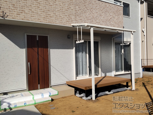 埼玉県川口市ののテラス屋根 ソラリア F型 テラスタイプ 単体 積雪〜20cm対応 施工例