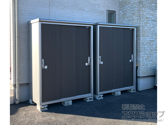 栃木県宇都宮市のの物置・屋外倉庫 エスモ 一般型 1497×750×1959 ESE-1507A-DW 施工例