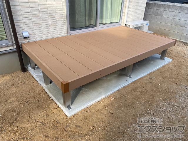香川県高松市ののウッドデッキ リウッドデッキ 200 施工例