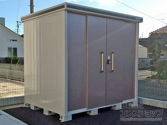 福島県南相馬市のの物置・屋外倉庫 エルモ 積雪型 2570×1870×2359 LMDS-2518H-MR 施工例