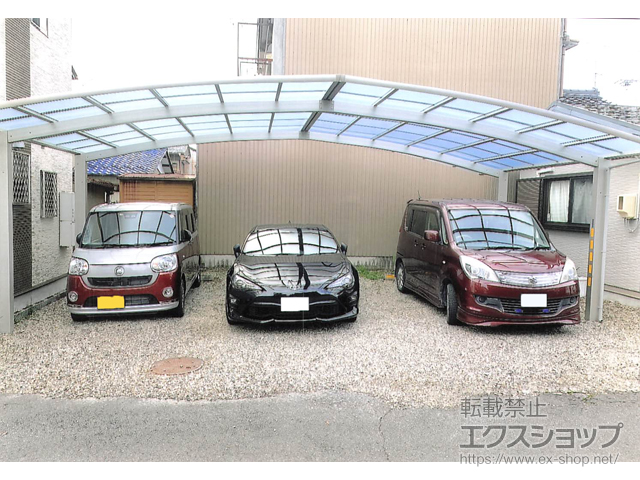 岐阜県岐阜市ののカーポート レイナトリプルポートグラン　積雪〜20cm対応 施工例
