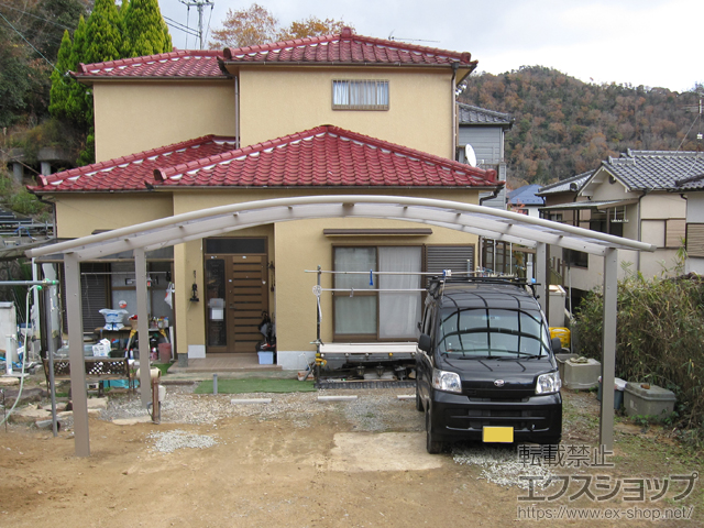 兵庫県三田市ののカーポート レイナツインポートグラン　積雪〜20cm対応 施工例