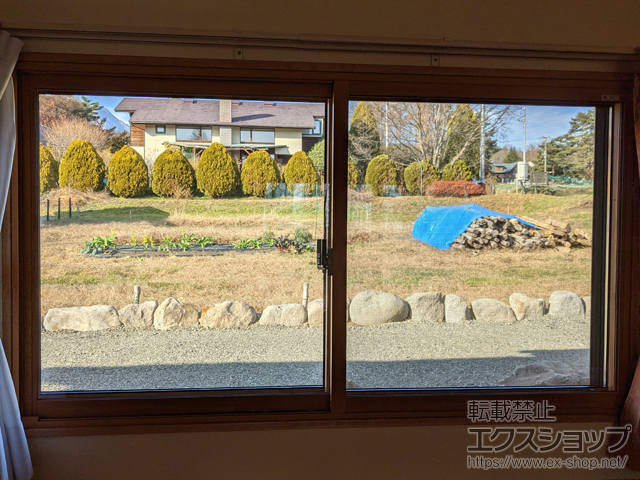 山梨県北杜市のの二重窓（内窓） インプラス 引違い窓 2枚建 施工例
