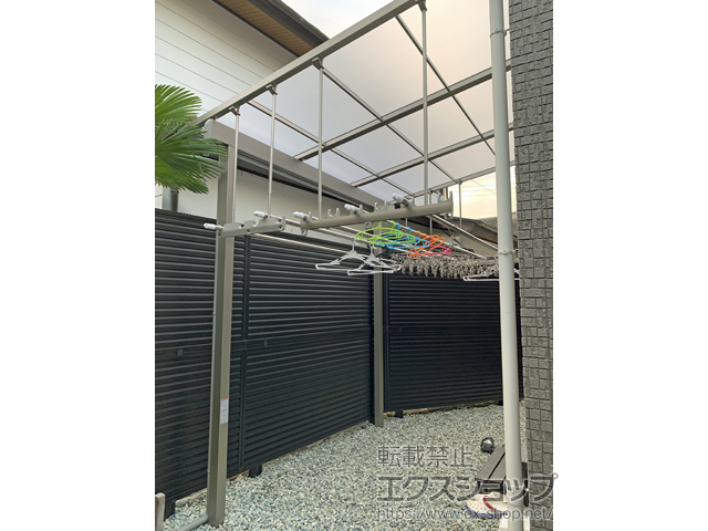 大阪府豊中市ののテラス屋根 スピーネ F型 テラスタイプ 単体 積雪〜20cm対応 施工例