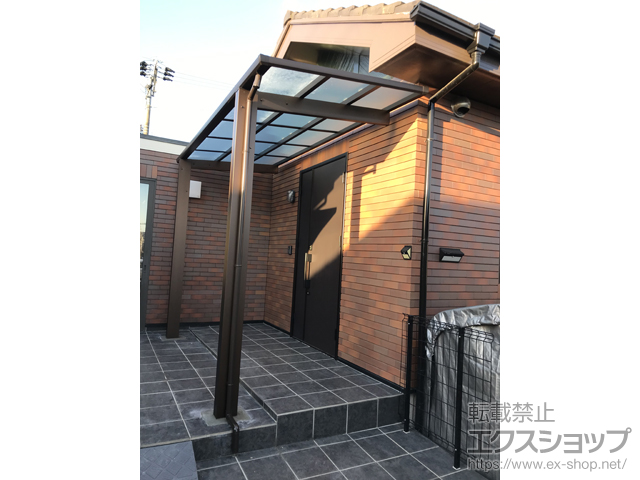 熊本県熊本市ののテラス屋根 レセパ Lタイプ 独立タイプ 積雪〜20cm対応 施工例