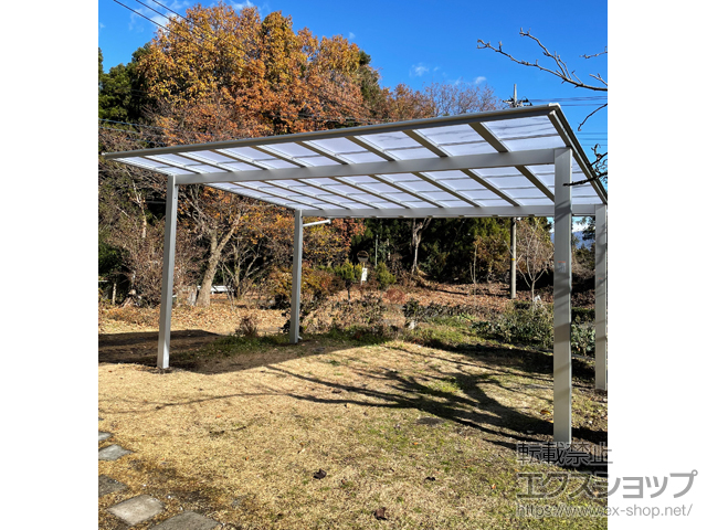 群馬県渋川市ののカーポート ソリッドポート ワイド 積雪〜20cm対応 施工例