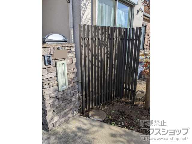 千葉県習志野市ののフェンス・柵 プログコートフェンス M1型 間仕切りタイプ 施工例