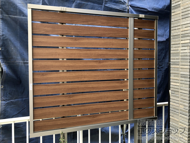 東京都文京区ののフェンス・柵 モクハイフェンス アルミ多段柱仕様（上段のみ） 施工例