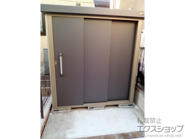 千葉県市原市のの物置・屋外倉庫 エスケーエイト SK8-70 一般型 1800×1200×1940 SK8-70-GK 施工例