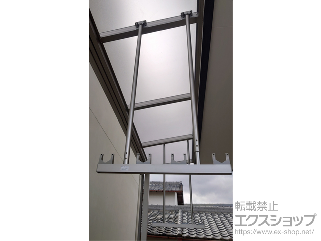 滋賀県大津市ののテラス屋根 ソラリア F型 テラスタイプ 単体 積雪〜20cm対応 施工例