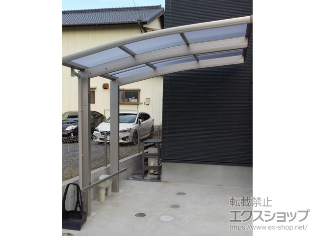 佐賀県唐津市ののサイクルポート・駐輪場 プレシオスポート ミニ 積雪〜20cm対応 施工例