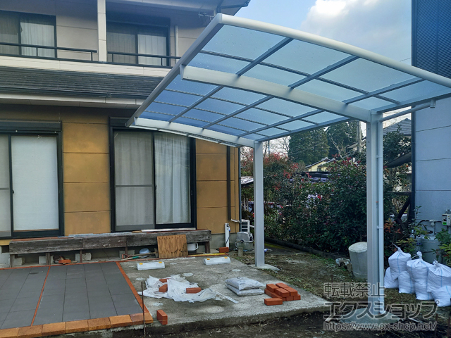 大分県豊後大野市ののカーポート ネスカR (ラウンドスタイル) 積雪〜20cm対応 施工例