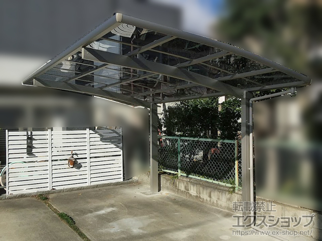 栃木県真岡市ののカーポート レイナポートグラン　積雪〜20cm対応 施工例