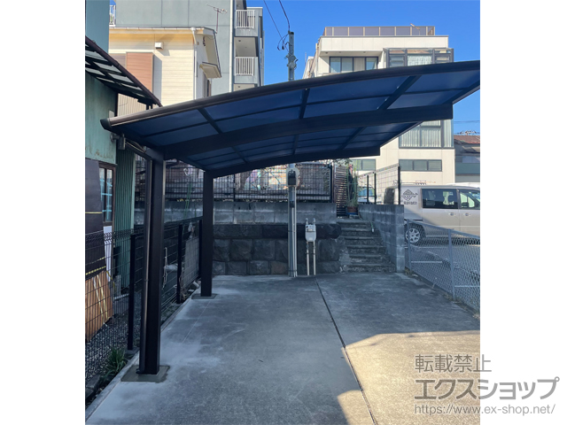神奈川県小田原市ののカーポート プレシオスポート 積雪〜20cm対応 施工例