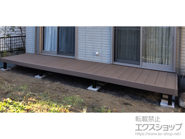 神奈川県藤沢市ののウッドデッキ リウッドデッキ 200 施工例