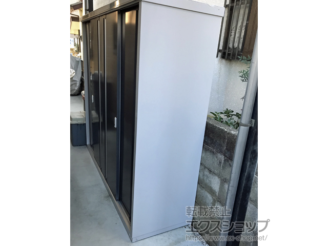 神奈川県平塚市のの物置・屋外倉庫 シンプリー 一般型 2160×615×1903 MJX-216E-CG 施工例